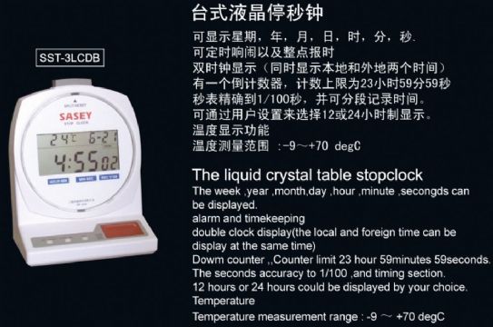 點擊查看詳細信息<br>標題：SST-3LCDB臺式液晶停秒鐘 閱讀次數(shù)：2461